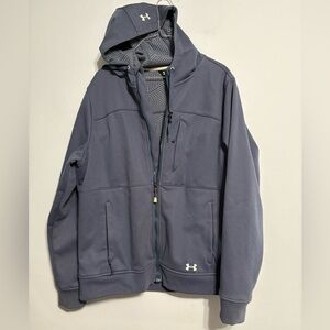 Under Armour cold gear infrared full zip hooded jacket women’s size XL